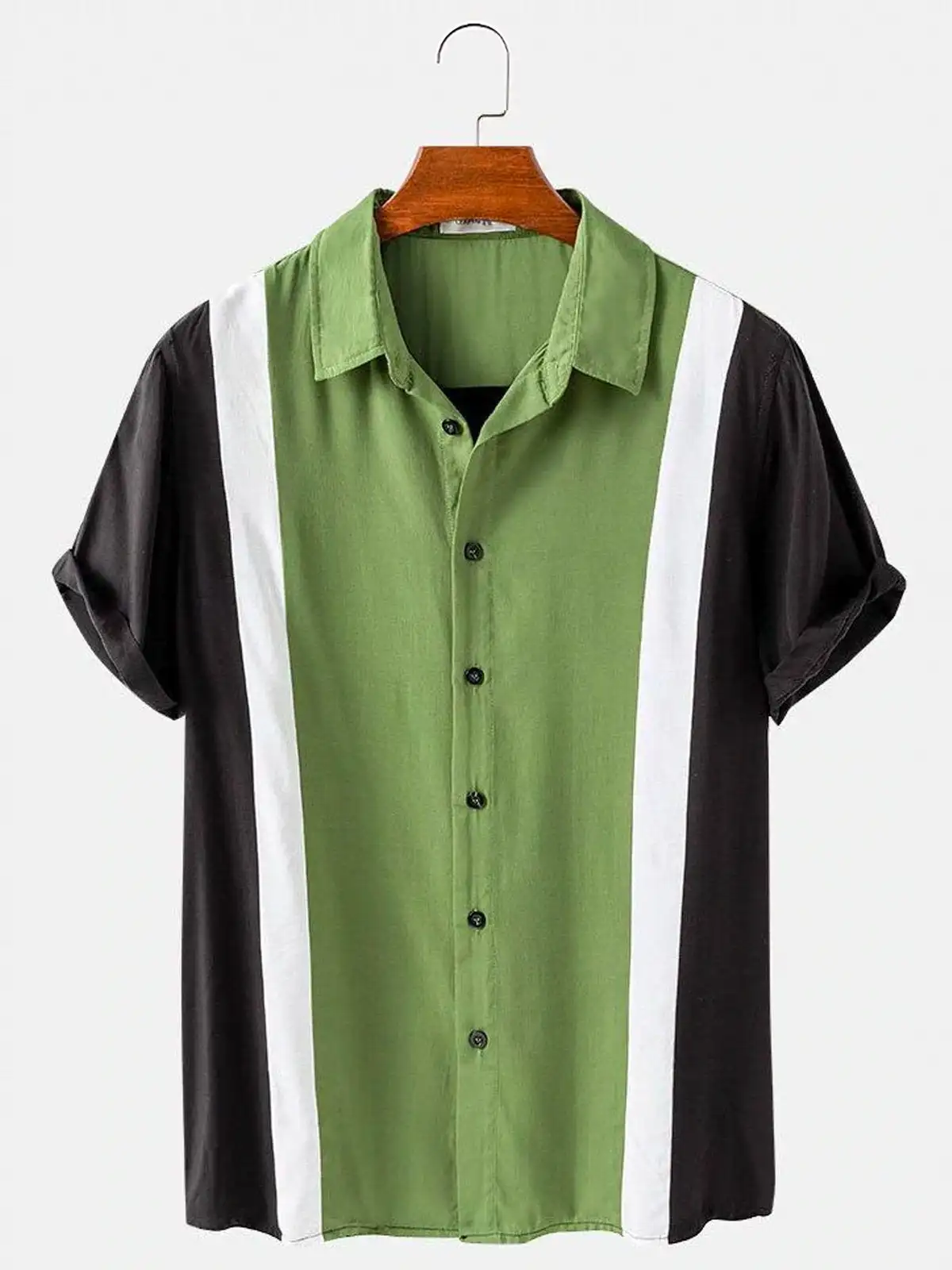 Bowling Shirt Camp - قميص معسكر البولينج الكلاسيكي للرجال ،