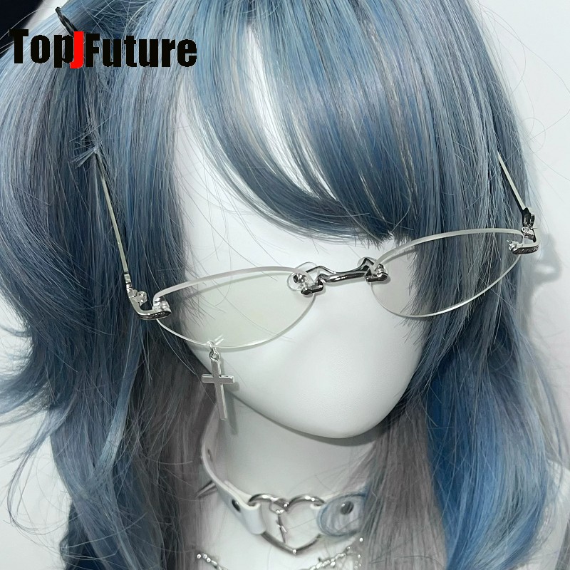 Vintage Fashion Y2K - نظارات عصرية متعددة الاستخدامات بتصميم Y2K
