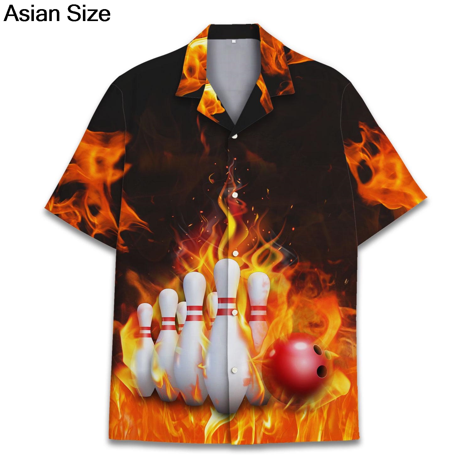 قميص رياضي للجنسين بأكمام قصير - مراجعة Bowling Shirt Camp وسعره
