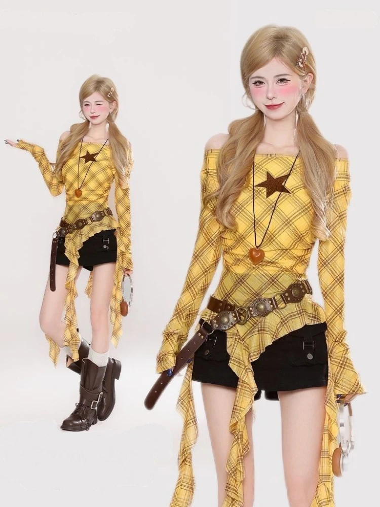 تي شيرت نسائي بتصميم Y2K كاروه - مراجعة Vintage Fashion Y2K وسعره