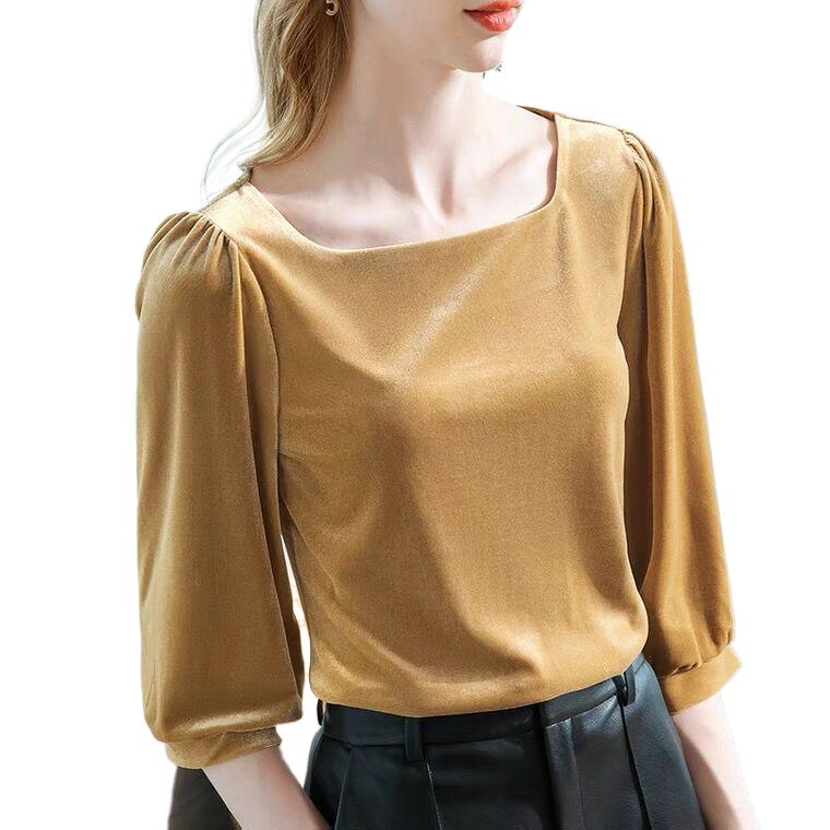 قميص قطيفة بياقة مربعة عتيقة ع - مراجعة Vintage Fashion Y2K وسعره