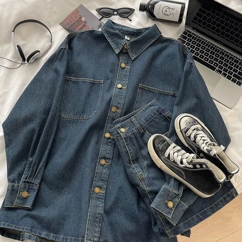 طقم تنورة جينز Y2K: سترة بأزرا - مراجعة Vintage Fashion Y2K وسعره