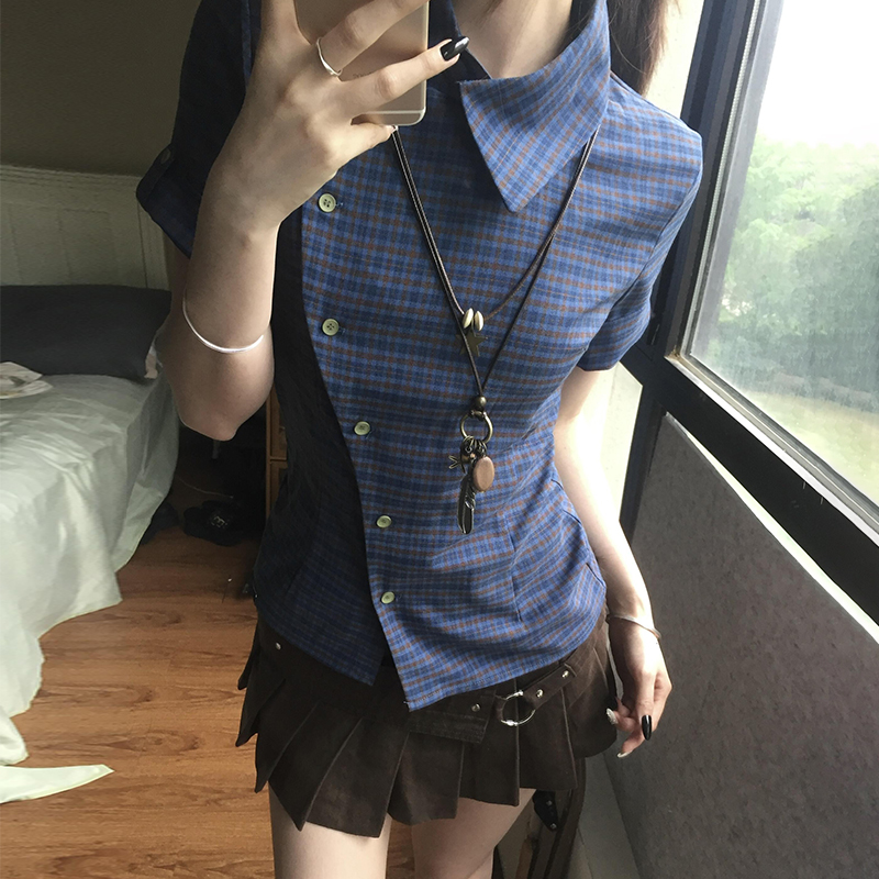 قميص نسائي قصير بأكمام قصيرة ب - مراجعة Vintage Fashion Tiktok وسعره