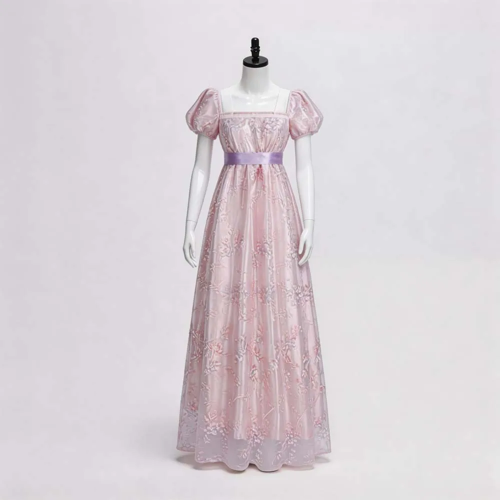 فستان شاي ريجنسي أوروبي عتيق ا - مراجعة Vintage Fashion Dress وسعره