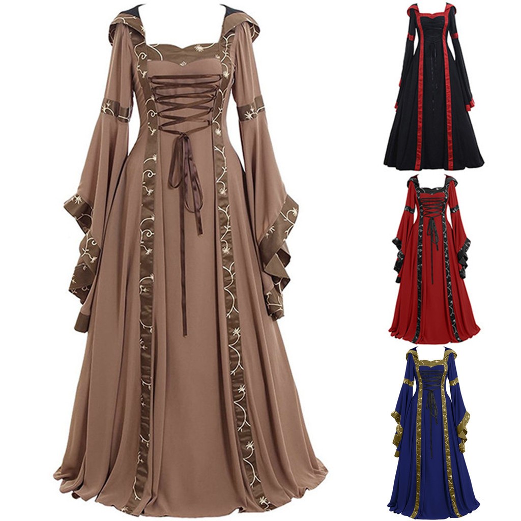 المرأة هالوين خلع الملابس أزيا - مراجعة Vintage Fashion Dress وسعره